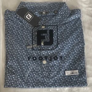 FootJoy Navy Floral Polo